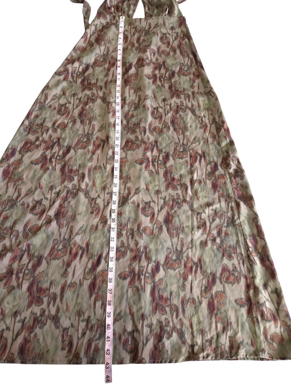 WHOWHATWEAR Floral Open Back Halter Plunge Maxi Dress Size 4 - Picture 11 of 15